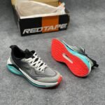 Red Tape Men Textured White Athleisure Sports Shoes.
