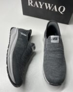 . Skechers Ultra Flex Men's Comfort Slip-Ons Grey - Image 5