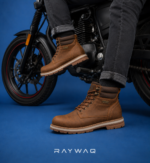 LANDROVER Rugged Lace-Up Outdoor Boot - Brown - Image 3