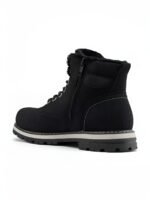 LANDROVER Rugged Lace-Up Outdoor Boot - BLACK - Image 5