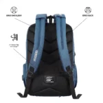 American Tourister Valer 15.6" Laptop Backpack — Air Comfort Plus (Blue) - Image 4