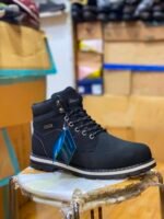 LANDROVER Rugged Lace-Up Outdoor Boot - BLACK - Image 2